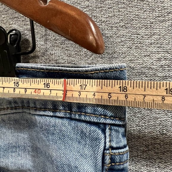 Levi's 505 Jeans Men 36x32 (36x31 Actual) Blue Acid Wash Mid Rise Straight - Picture 8 of 14